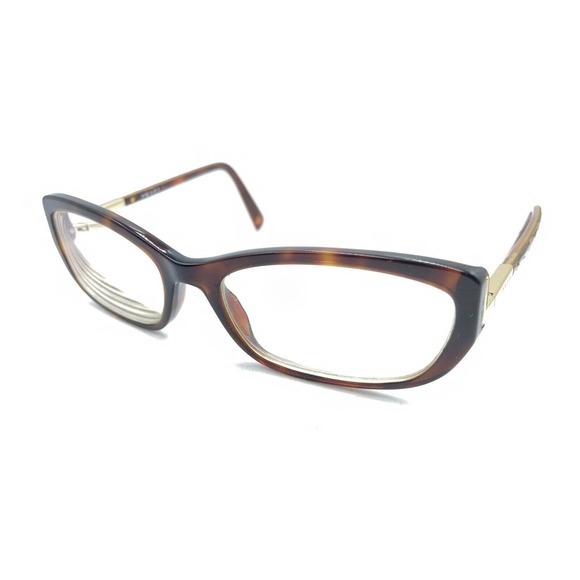 Prada VPR 03N AB6-1O1 Tortoise Brown Cat Eye Eyeglasses Frames 55-17 135 Italy - Picture 8 of 12